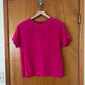 Vintage SK & Company Pink Silk Blouse